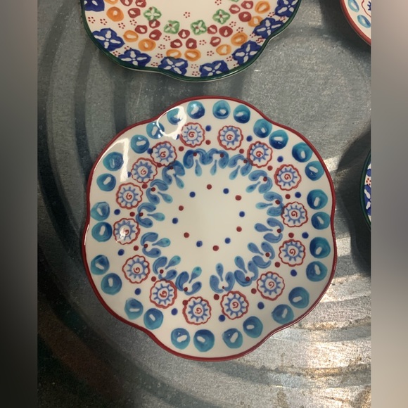 Set of 4 small plates with beautiful markings - Picture 5 of 8